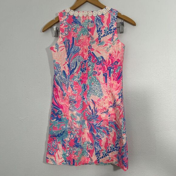 Lilly Pulitzer Dress Women Medium Multicolor Mini Mila Shift Vacation Beach - Picture 4 of 7